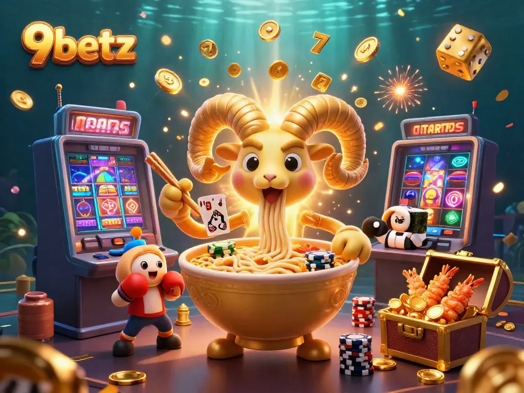 Experience thrilling gaming adventures at 9betz with vibrant characters and jackpot explosions.