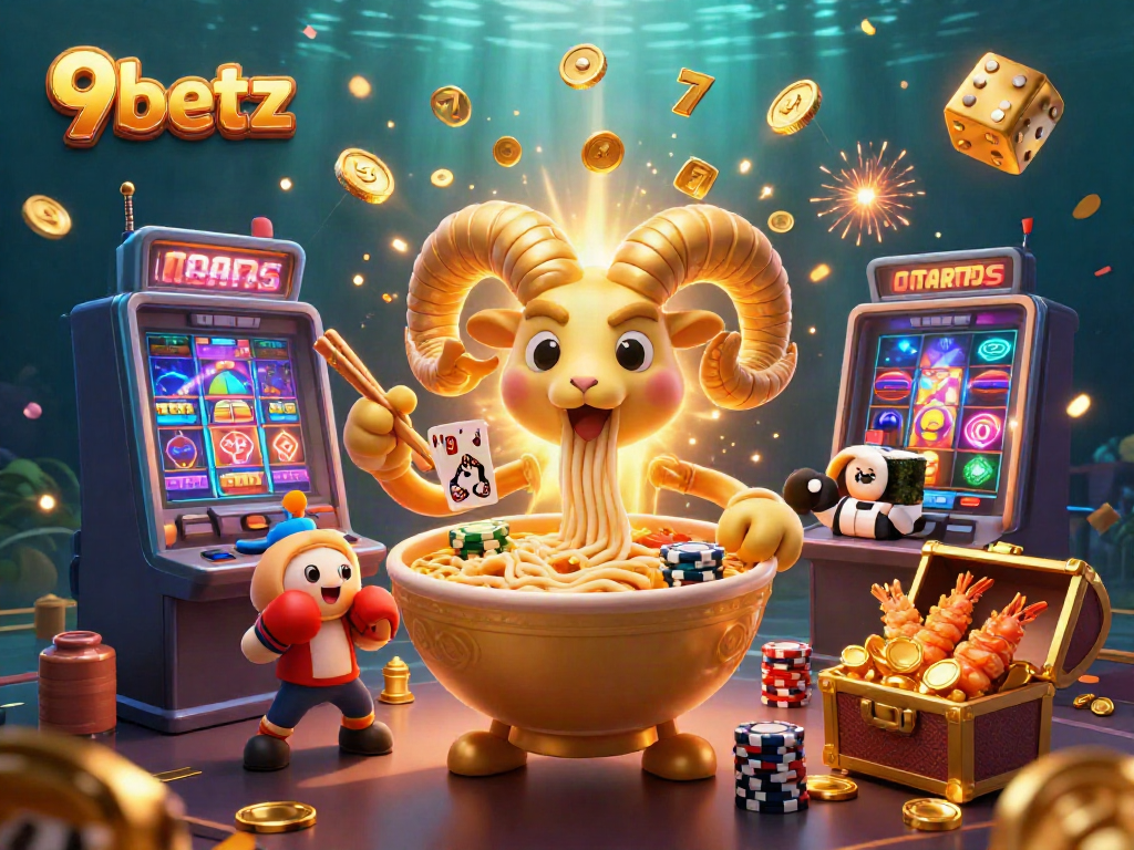 Experience thrilling gaming adventures at 9betz with vibrant characters and jackpot explosions.