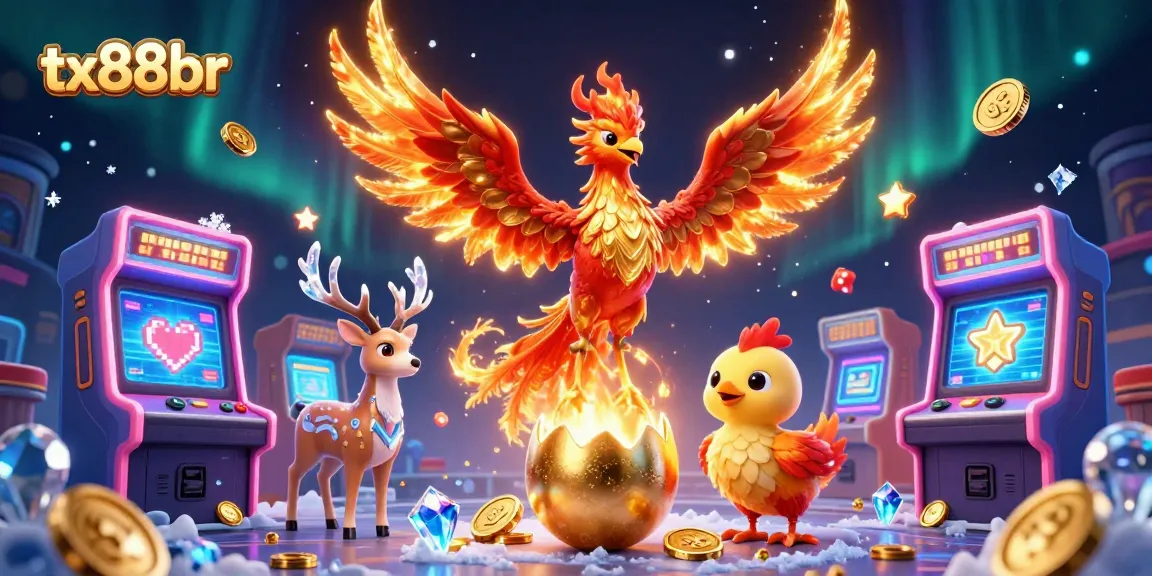 Experience the thrilling world of tx88br with vibrant 3D casino characters and game elements.
