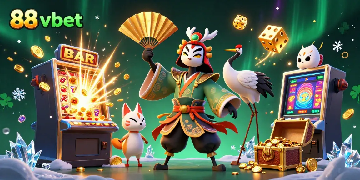 Experience winning with 88 vbet as kabuki warriors engage with dynamic casino-themed elements.