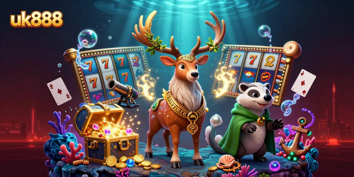 Engage in thrilling gameplay with uk888, featuring vibrant casino elements and enchanting characters.