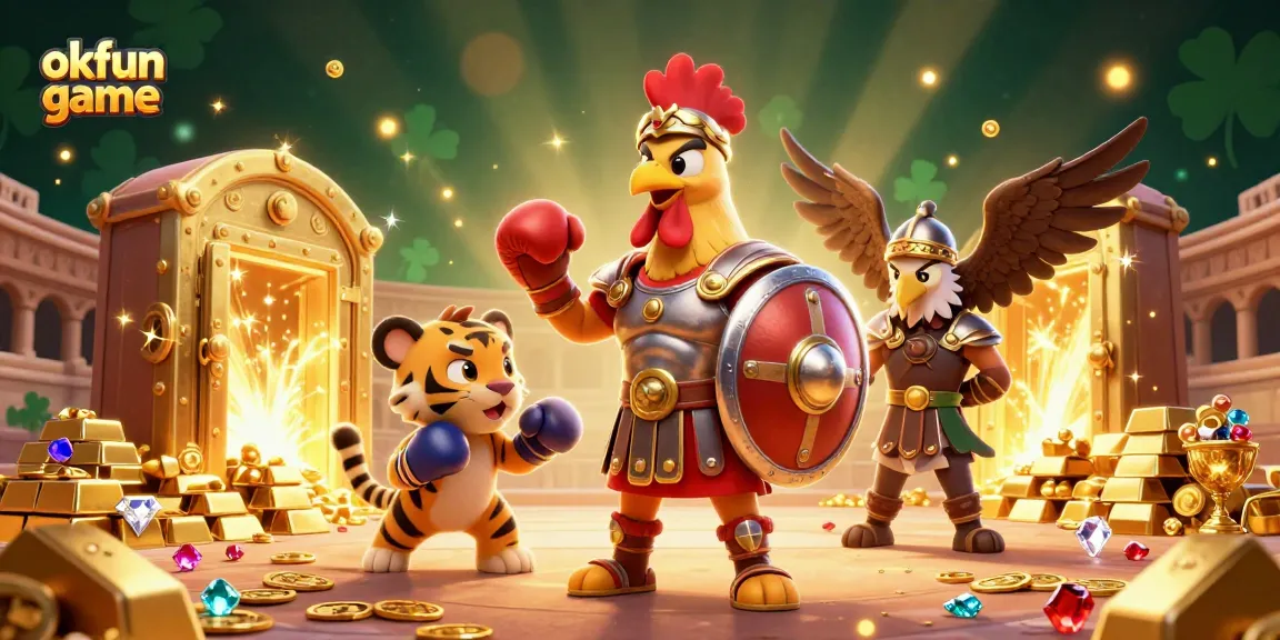 Join the excitement of the okfun game with dynamic characters in a thrilling casino atmosphere.