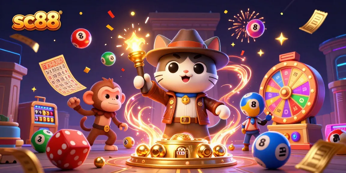 Engage in thrilling sc88 gambling experiences with vibrant dynamic casino elements and characters.