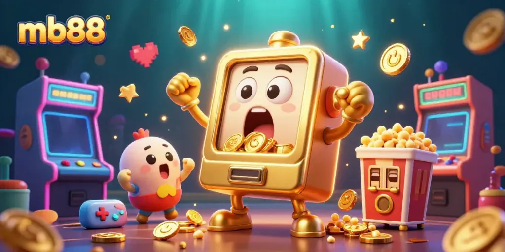 mb88 golden slot machine celebrates its jackpot as mobile gaming fun bursts with coins and cheer