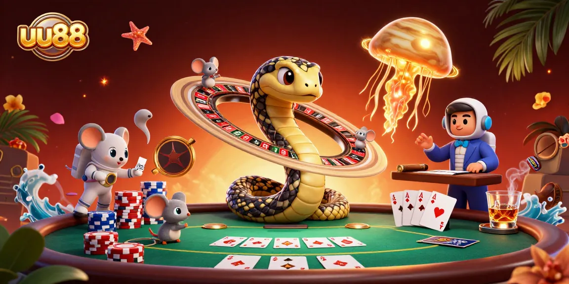 Engage in thrilling gameplay at uu88 with astronaut mice betting on the cosmic roulette.