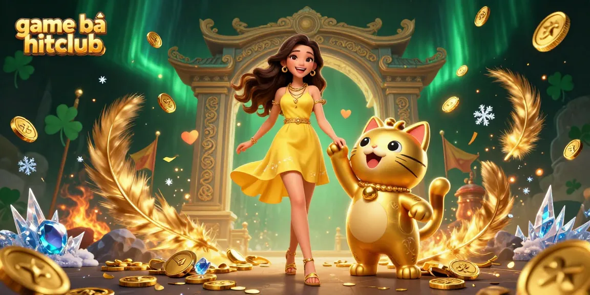Experience the thrill of game bài hitclub with vibrant characters and dynamic casino elements.