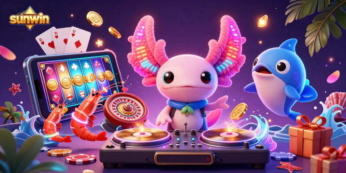 Join the fun at sunwin with a colorful slot game, featuring dynamic characters and vibrant underwater themes.