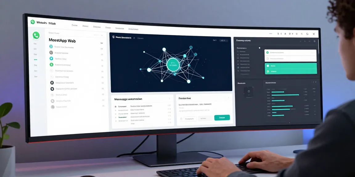 AI SaaS tool showcasing whatsapp网页版登入 in an automated workflow environment for efficient messaging.