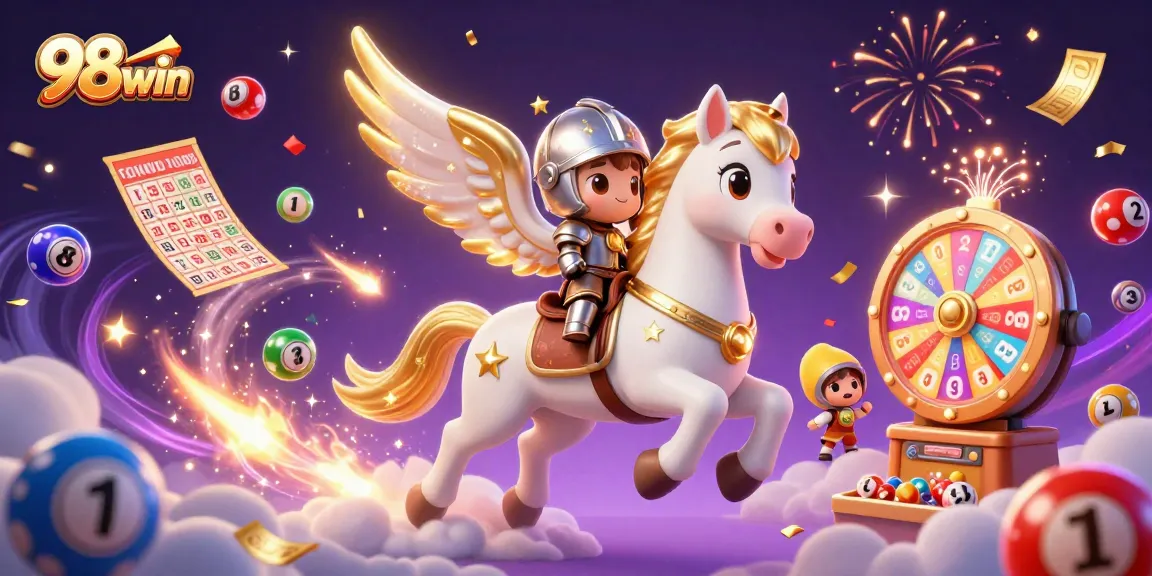 Experience thrilling gameplay at 98win with vibrant lottery elements and dynamic characters.