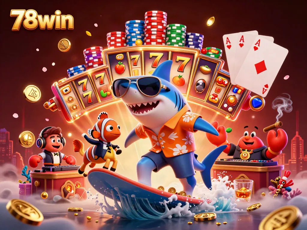 Experience thrilling gameplay at 78win with vibrant illustrations and casino elements combining excitement and engagement.