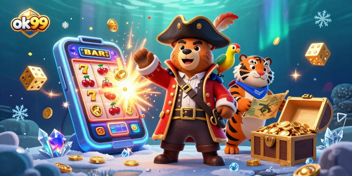 Engage in thrilling gaming adventures at ok99 with pirate bear, tiger mate, and golden treasures.